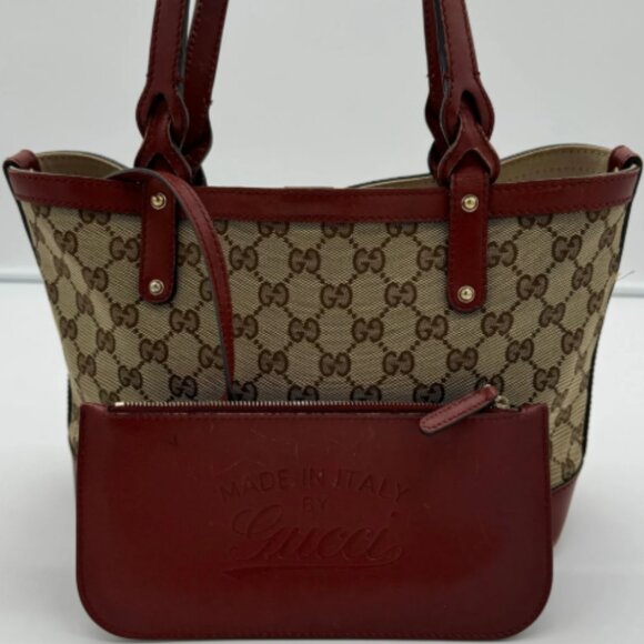 Gucci Vintage Canvas Tote with Pochette - Picture 1 of 2
